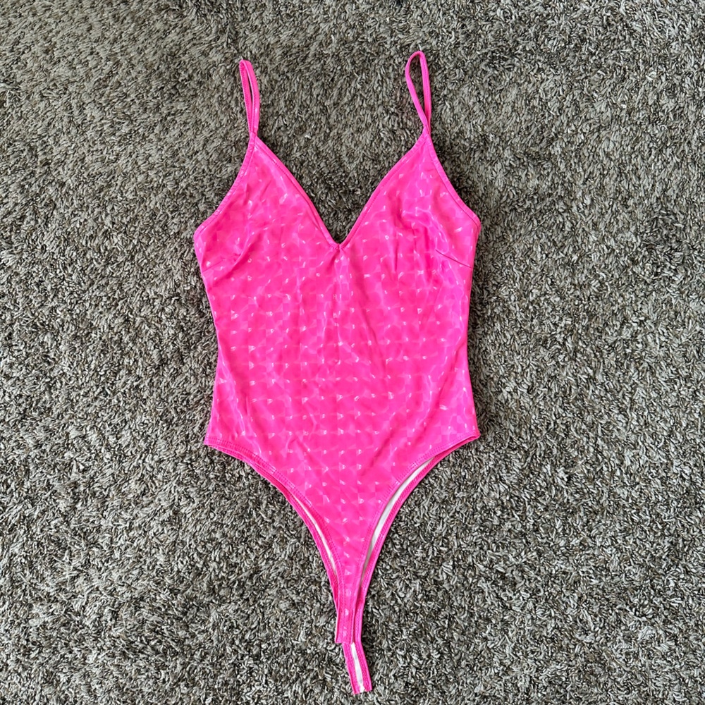 Hot pink bodysuit